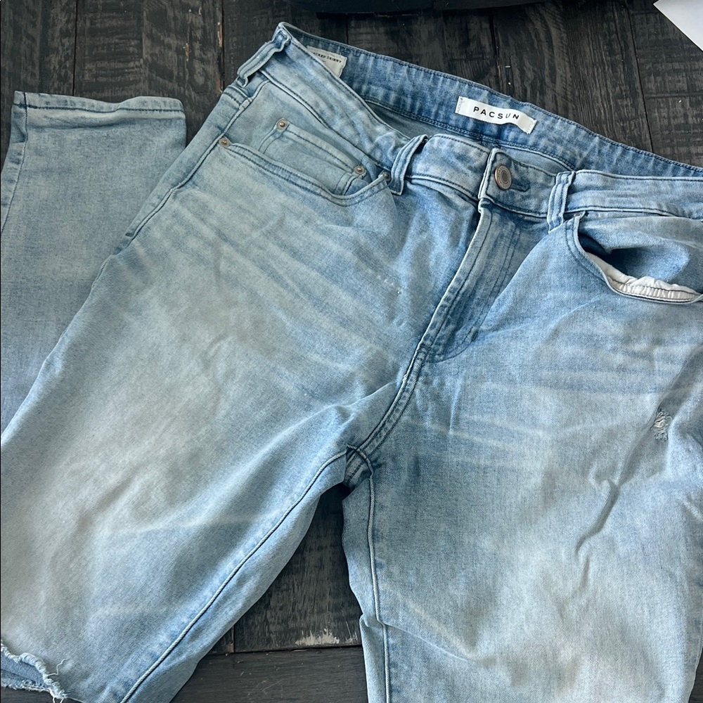 PacSun Men's Slim Jeans in Light Blue